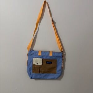 NWT Kavu Blue and Brown Crossbody Bag